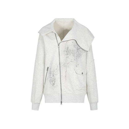 Asymmetric Lazy Style Hoodie For Women