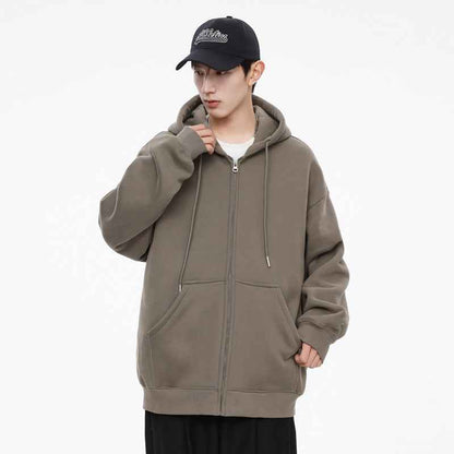 Casual Hooded Cardigan Sweatshirt For Men