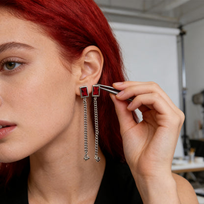 Fashion Chain Earrings-0969