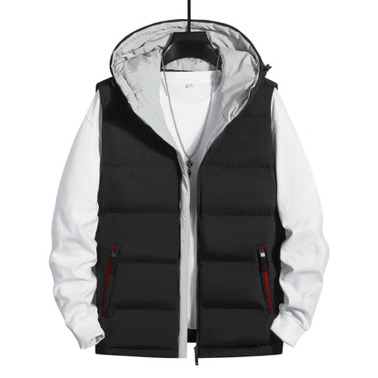 New Sports Casual Hooded Youth Sleeveless Vest