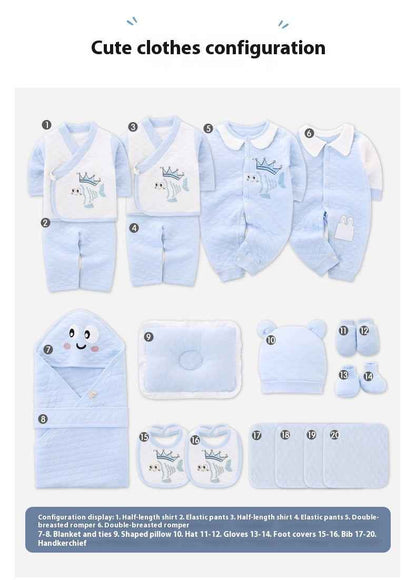 Newborn Cotton Products For Autumn And Winter Gift Set