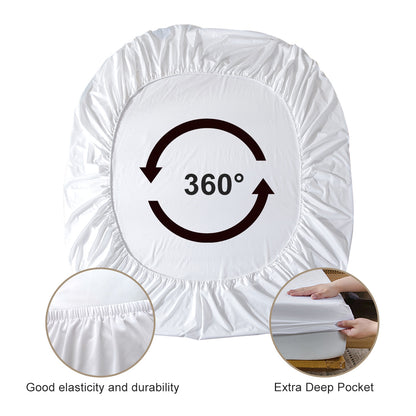 3pcs Little Cow And Duck Pet Theme Children's Fun Style Minimalist Comfort Series Bed Sheet And Two Pillowcases Bedding For All Seasons Use