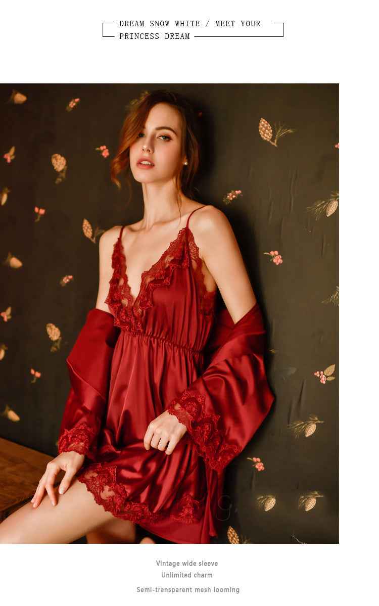 Sexy silk nightdress