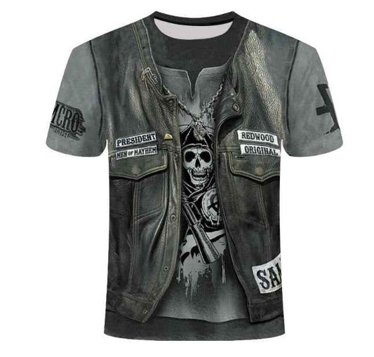Sons of Anarchy 3D Graphic T-Shirts