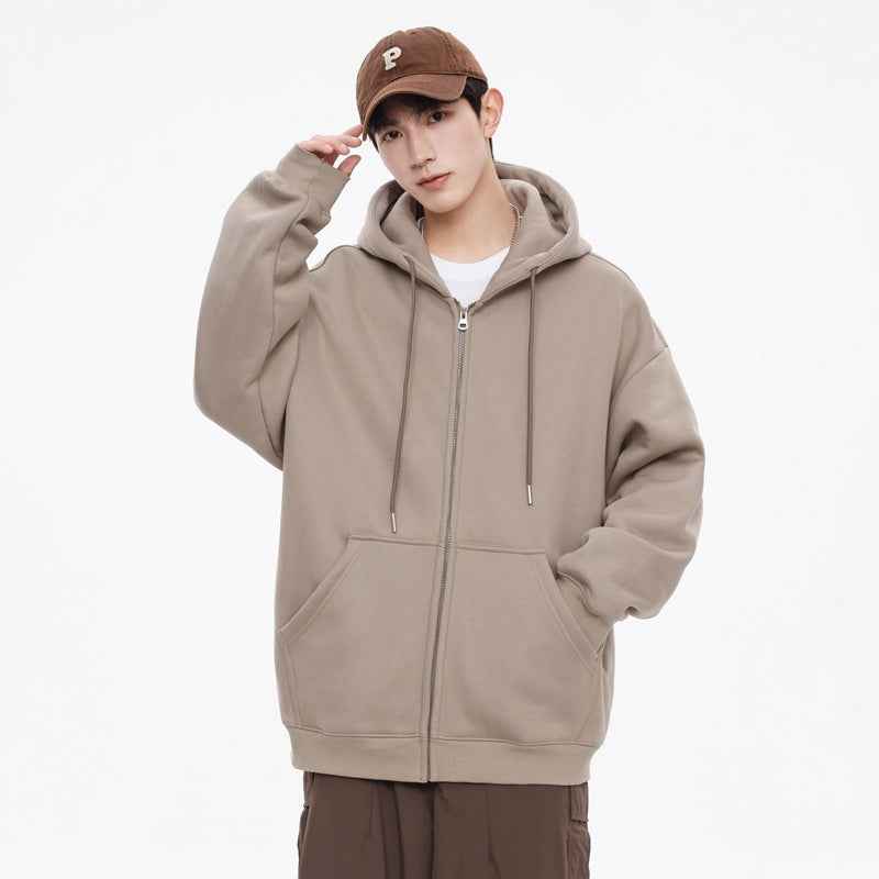 Casual Hooded Cardigan Sweatshirt For Men