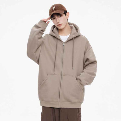 Casual Hooded Cardigan Sweatshirt For Men