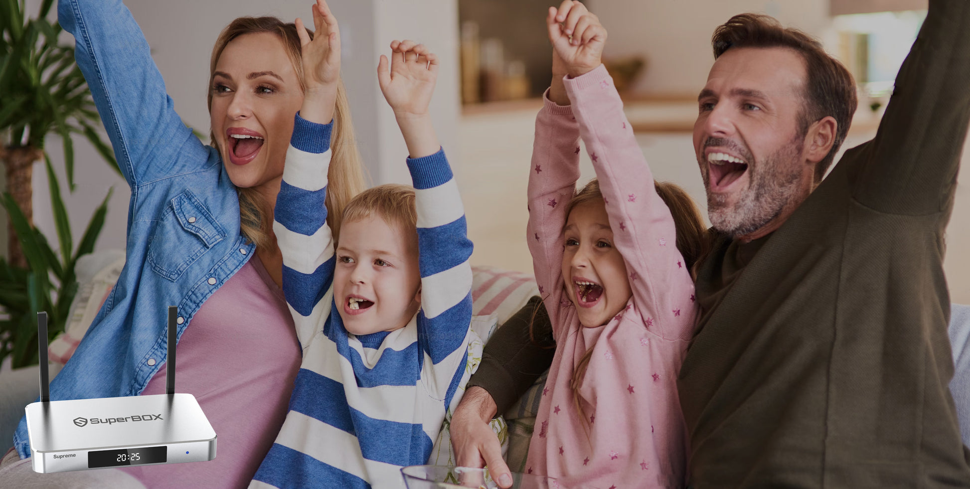 SuperBox Supreme with Premium Edition Apps 2025 Timeshift Feature 4GB RAM+128GB Storage - AMULET RING STORE