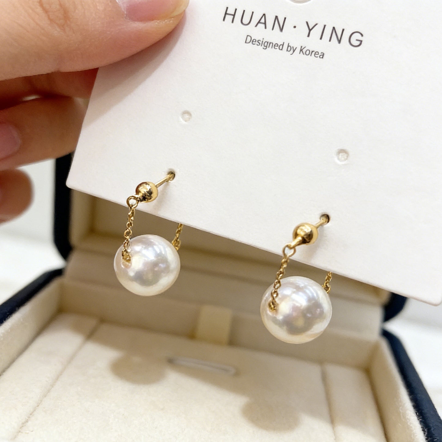 Elegant Natural Pearl Drop Earrings