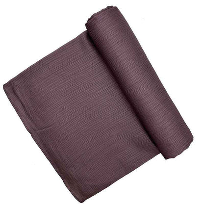 Satin-colored Women's Pleated Scarf Mid-length