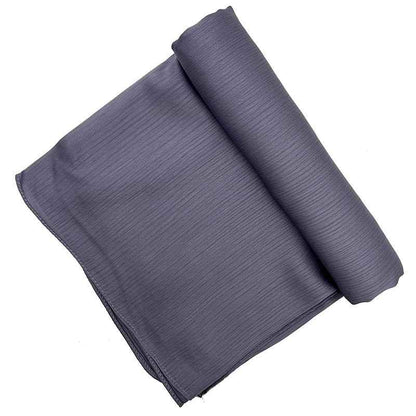 Satin-colored Women's Pleated Scarf Mid-length