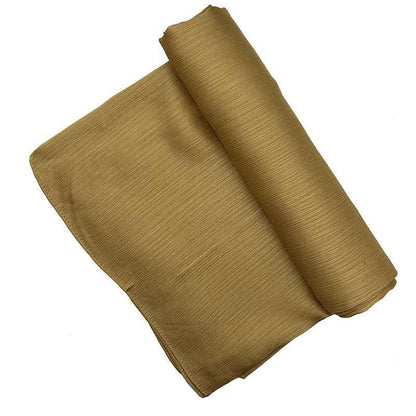 Satin-colored Women's Pleated Scarf Mid-length