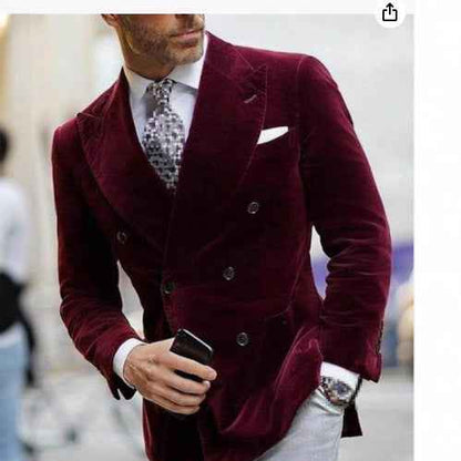 Men's Slim-Fit Single Coat Suit Jacket