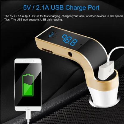 Car Wireless FM Transmitter USB Charger Hands