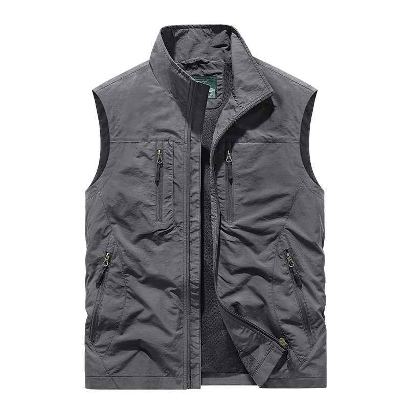 Outdoor Fleece Work Vest Fleece Sweatshirt Reversible