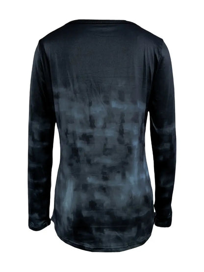 Vintage Tribal Bird Viking Ethnic Pattern Long Sleeve T-Shirt