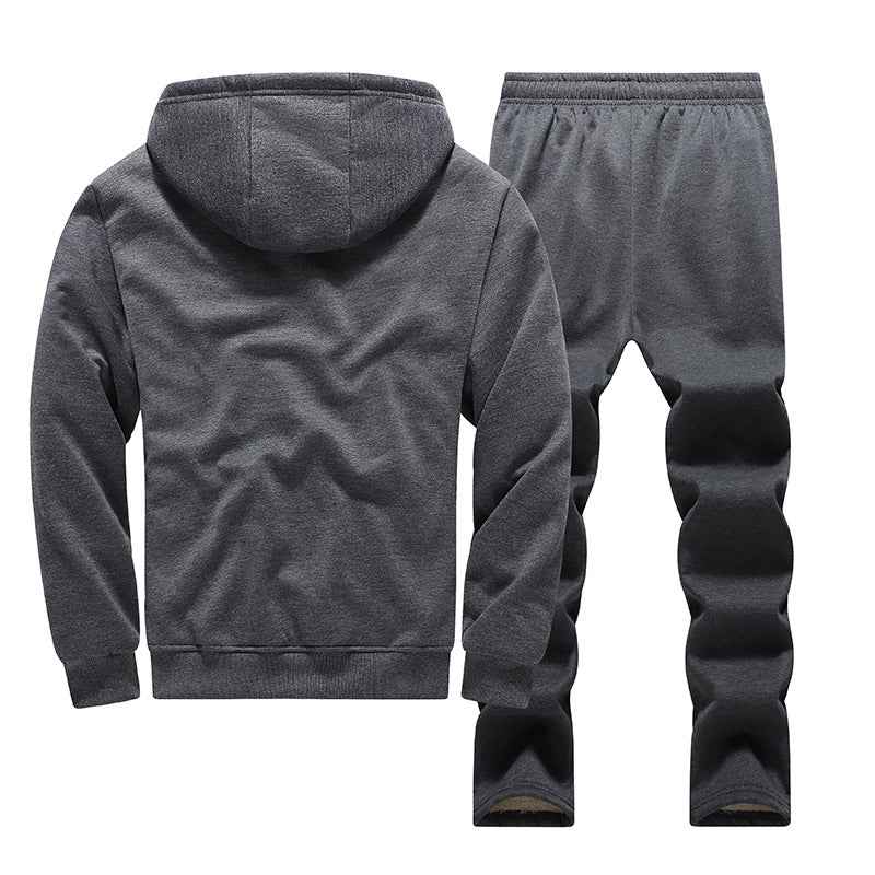 Fleece-lined Thickened Men's Tracksuit