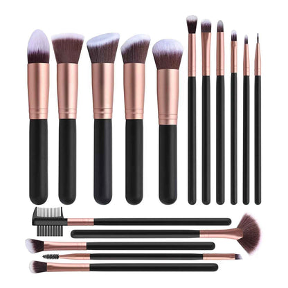FIBER Hair Gradient 16 Makeup Brushes Suit