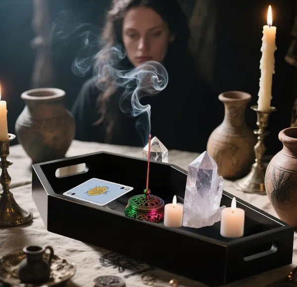 14.2'' Tall Wooden Coffin Charcuterie Board - Gothic Decor Tray