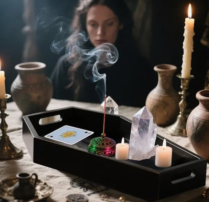 14.2'' Tall Wooden Coffin Charcuterie Board - Gothic Decor Tray