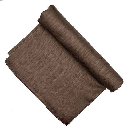Satin-colored Women's Pleated Scarf Mid-length