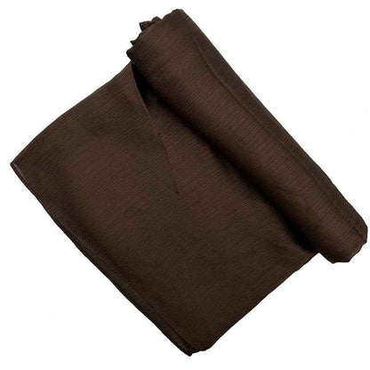 Satin-colored Women's Pleated Scarf Mid-length
