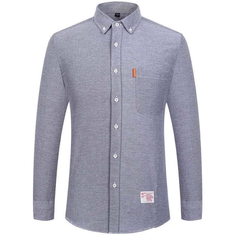 Pure Cotton Washed Oxford Woven Shirts Men