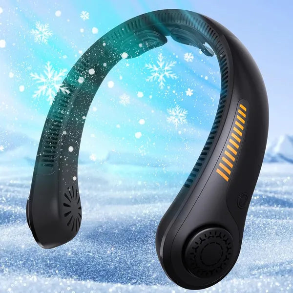 5-Speed Portable Neck Fan - Rechargeable & Lightweight Personal Fan