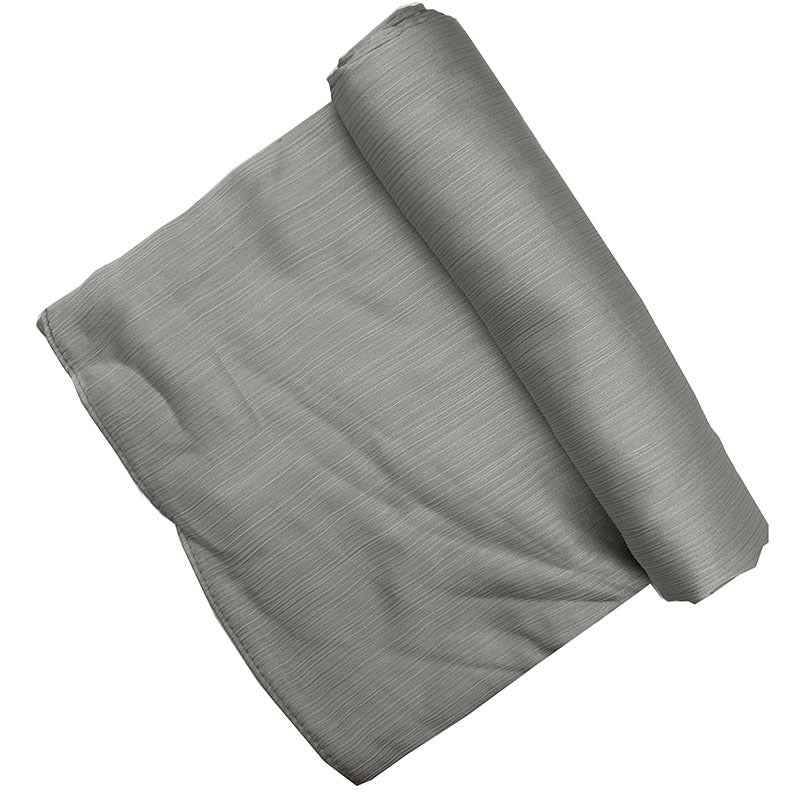 Satin-colored Women's Pleated Scarf Mid-length