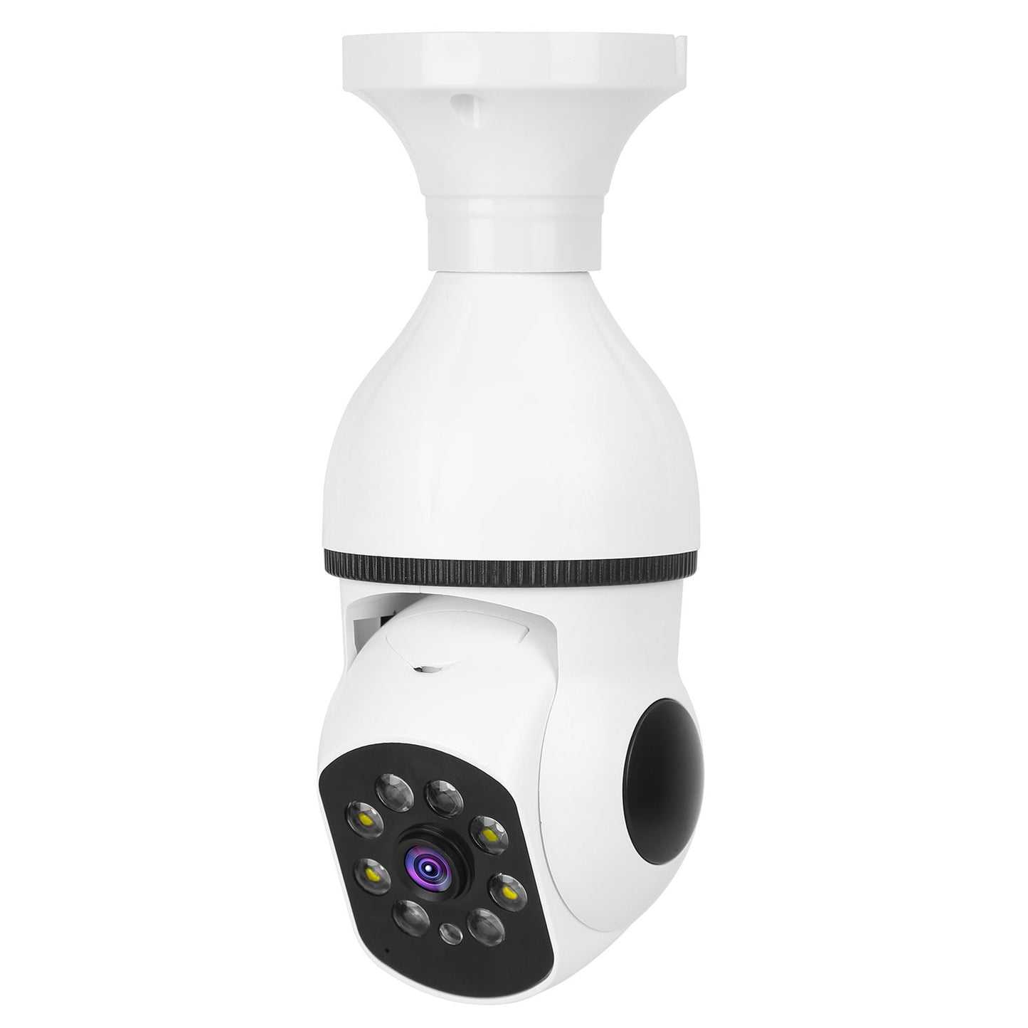 1080P E27 Smart WiFi Bulb Security Camera - 360° Pan-Tilt & Night Vision