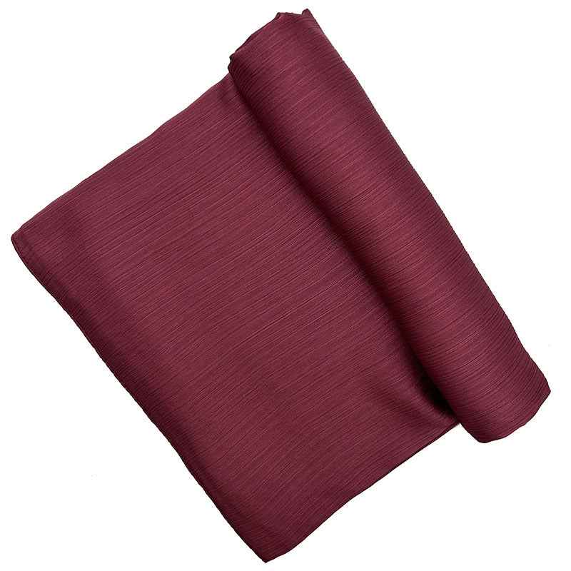 Satin-colored Women's Pleated Scarf Mid-length