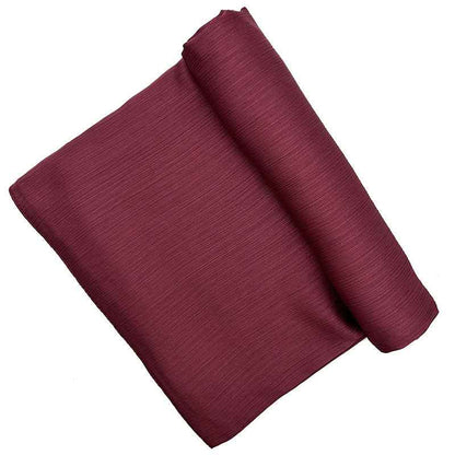 Satin-colored Women's Pleated Scarf Mid-length
