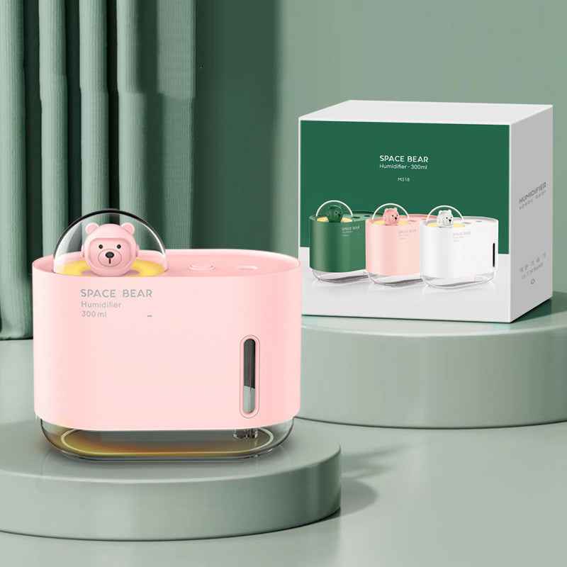 New Cute Pet Humidifier Spray Water Meter Night Light Usb