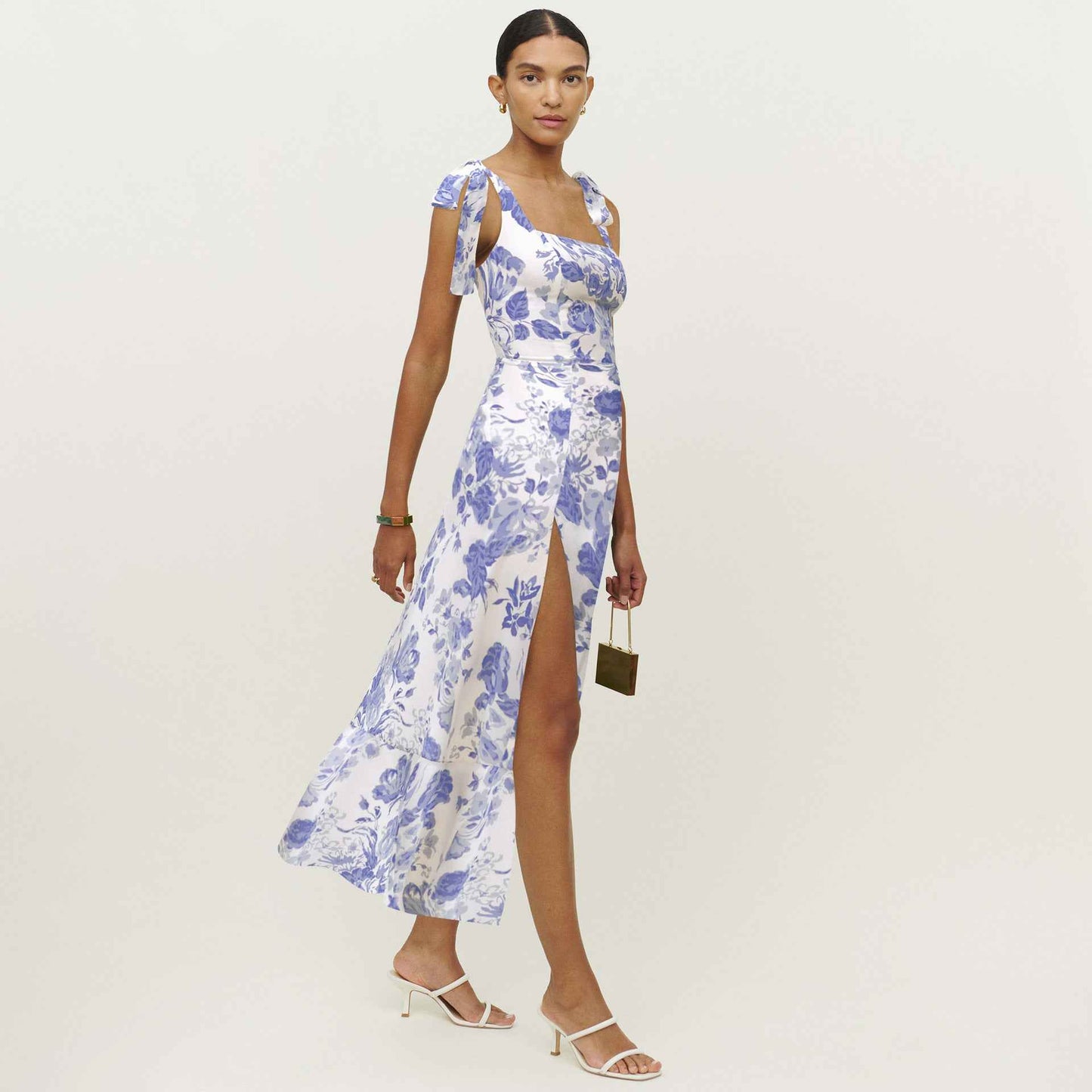 Spring And Summer New Women's Halter Straps Bustier Floral Dresses