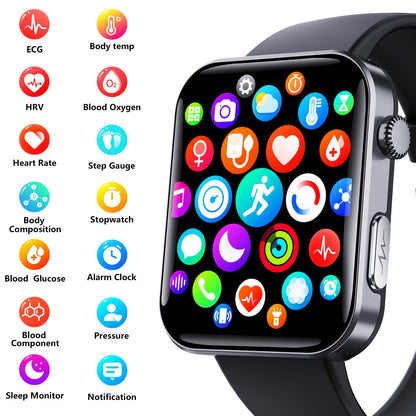 1.83" IPS Smartwatch with BT Call & All-Day Health Tracking