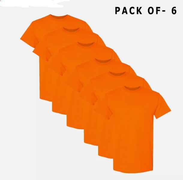 Round Neck T Shirt Solid Color Short Sleeve Men's T Shirt