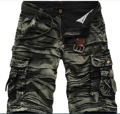 Summer Men's Loose Large Size Camouflage Pants Leisure Cargo Shorts