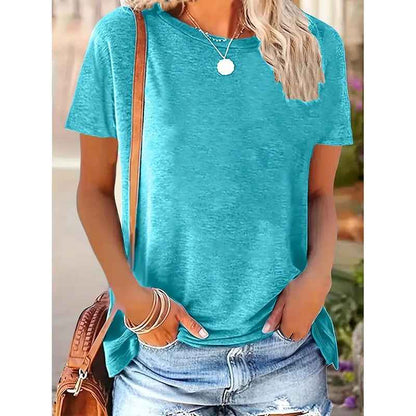 3 Pack Womens Tops Basic Summer Short Sleeve T Shirts Casual Loose Fit Tops 2025 Trendy Clothes