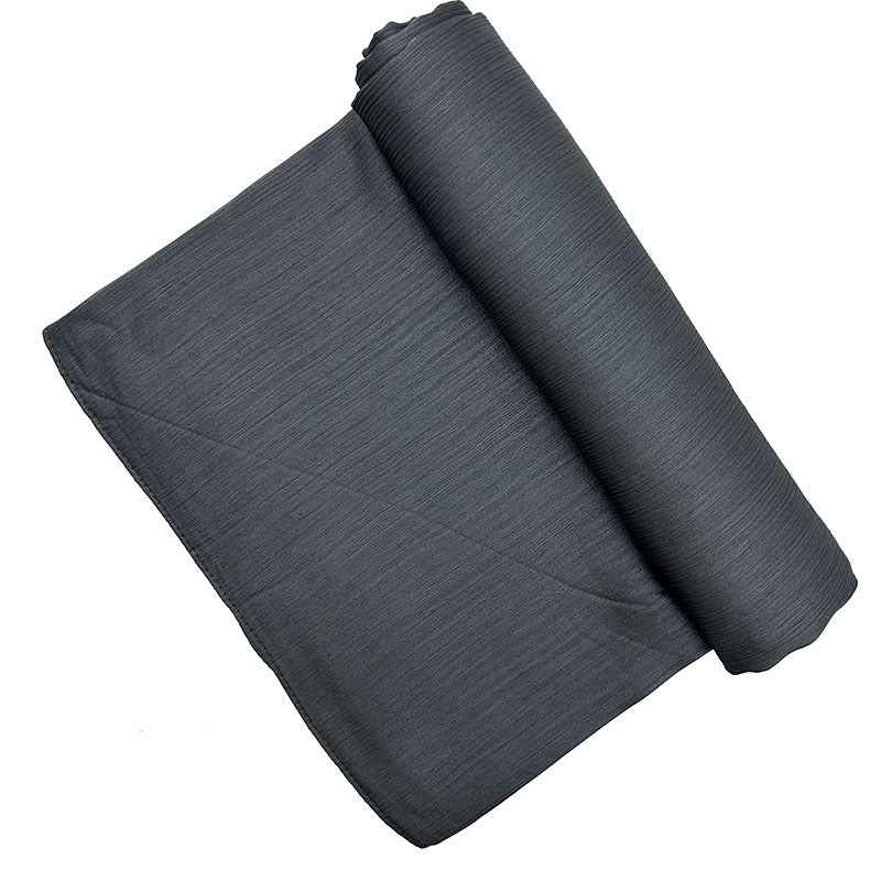 Satin-colored Women's Pleated Scarf Mid-length