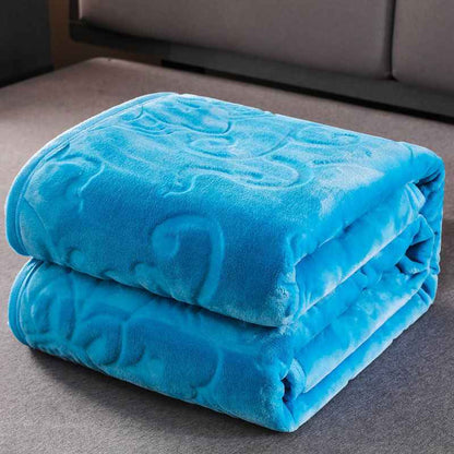 Winter Thickened Flannel Blanket Cover