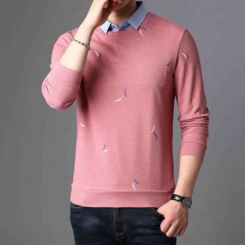 Collared T-shirt & bottom shirt