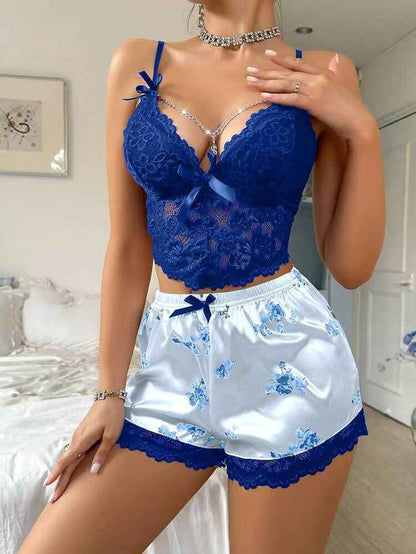 Xiacnee Sexy Pajamas Lace Temptation Sexy Lingerie Suit