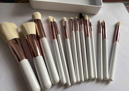 Makeup Brushes Suit Rechargeable Luminous Mirror