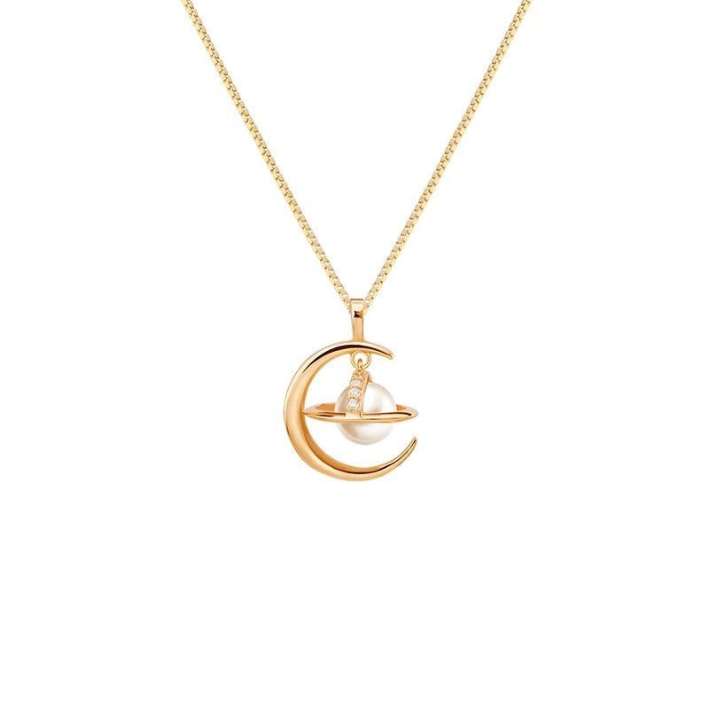 Women's Planet Necklace Niche Design Temperament Saturn Clavicle Chain Versatile