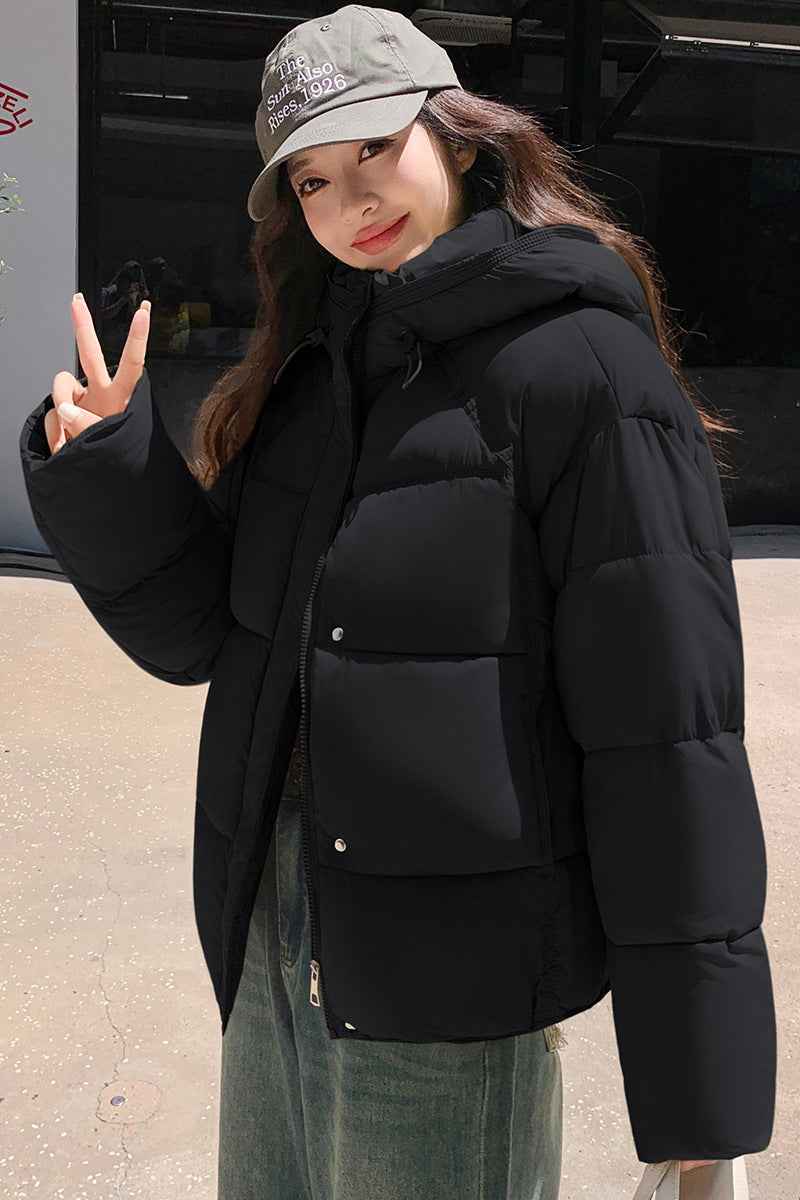 Loose Women's Short Coat For Petite To Keep Warm And Look Taller