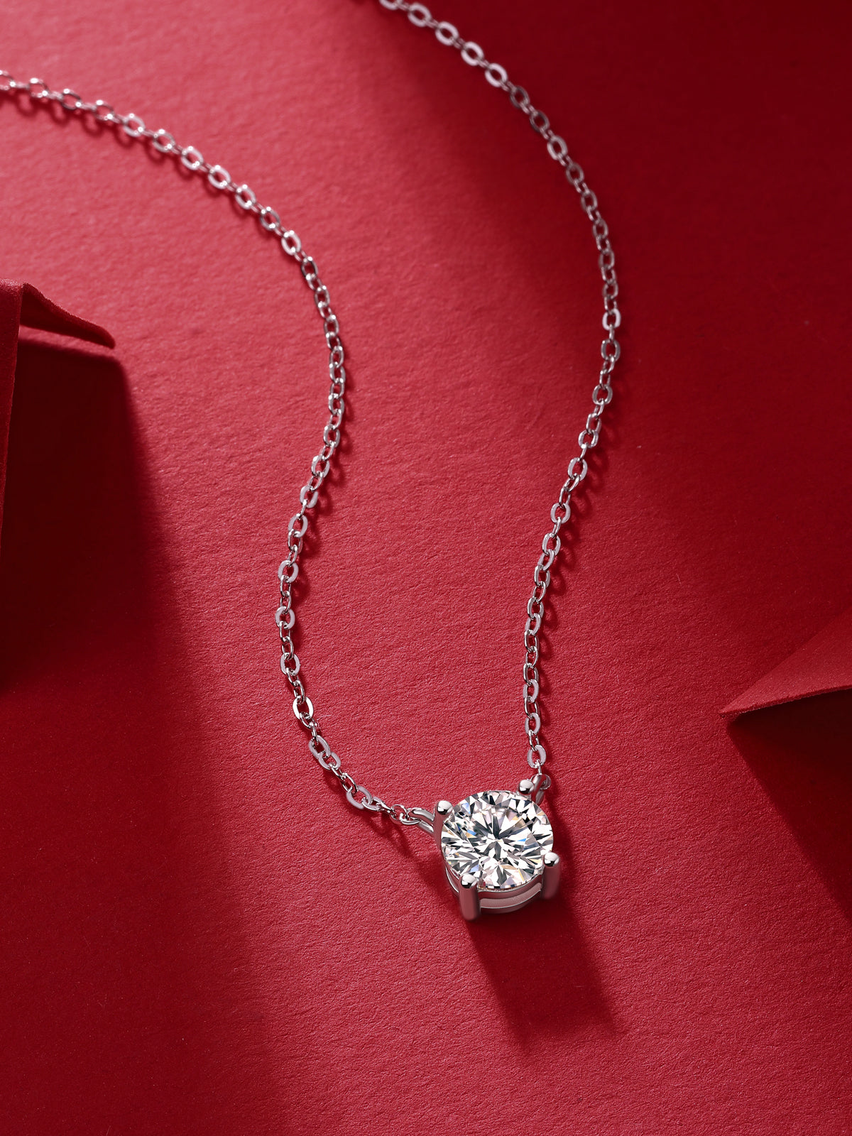 My Heart Will Last Forever - Affordable Diamond Jewelry Necklace Pendant Set With 1-carat And 2-carat Moissan Diamonds, S925 Sterling Silver And Platinum Plating. --Prohibit TikTok Sales