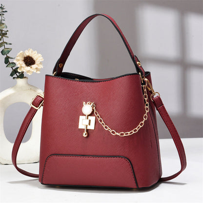 Classy Bucket Bag - Women Pu Leather Shoulder Women Bag Handbag Stylish Women Sling Bag Shoulder Ladies