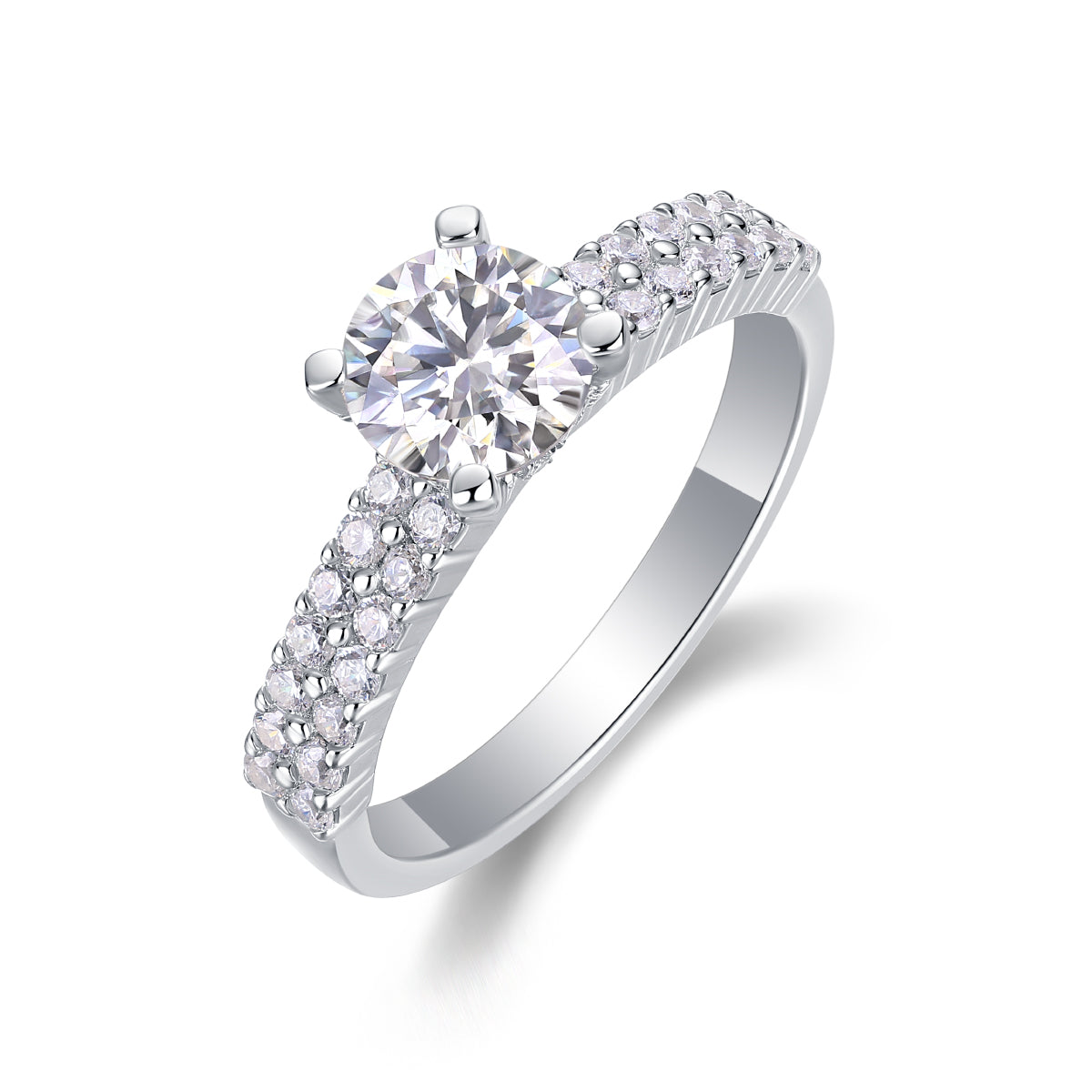 1Arrange Large Diamond Rings, Wedding Rings, Luxury Fashion Set Moissanite Silver Rings Prohibit TikTok sales