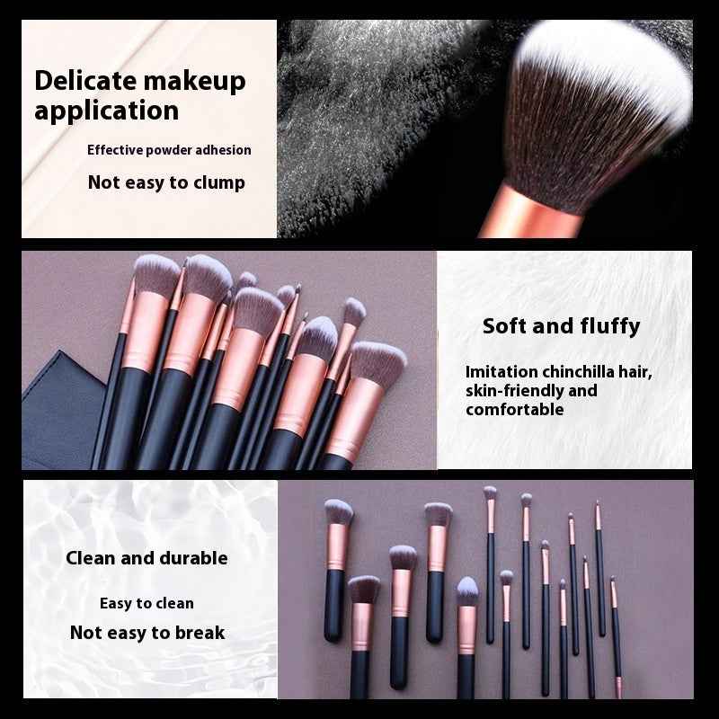 FIBER Hair Gradient 16 Makeup Brushes Suit