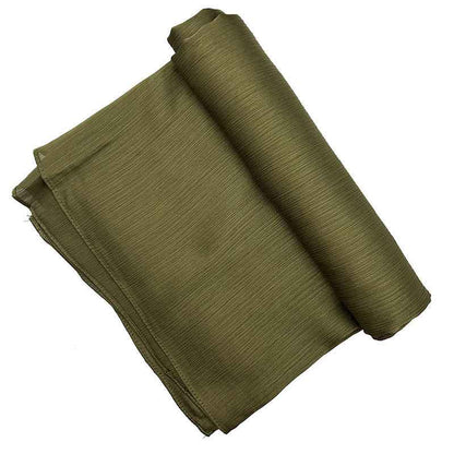 Satin-colored Women's Pleated Scarf Mid-length