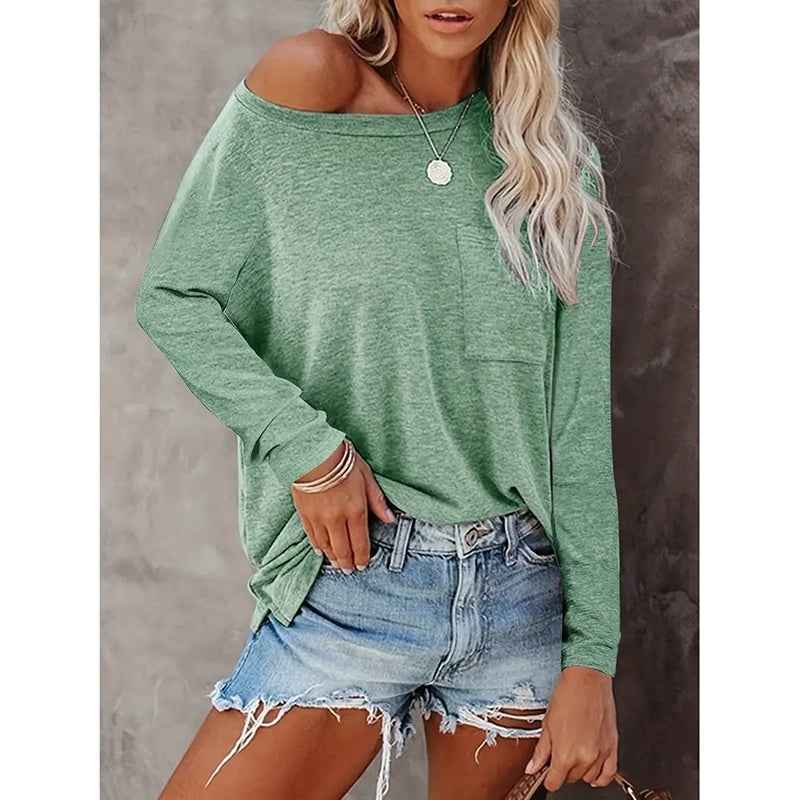 3 Pack Women's Long Sleeve Shirts Casual Crew Neck Basic Tops Solid Layer T Shirts For Ladies